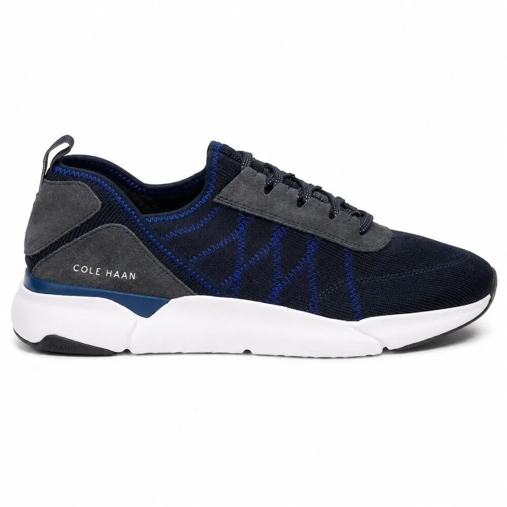 Cole Haan Grand Motion Woven Stitchlite Mens Size 12 Navy Blue Sneakers C27738
